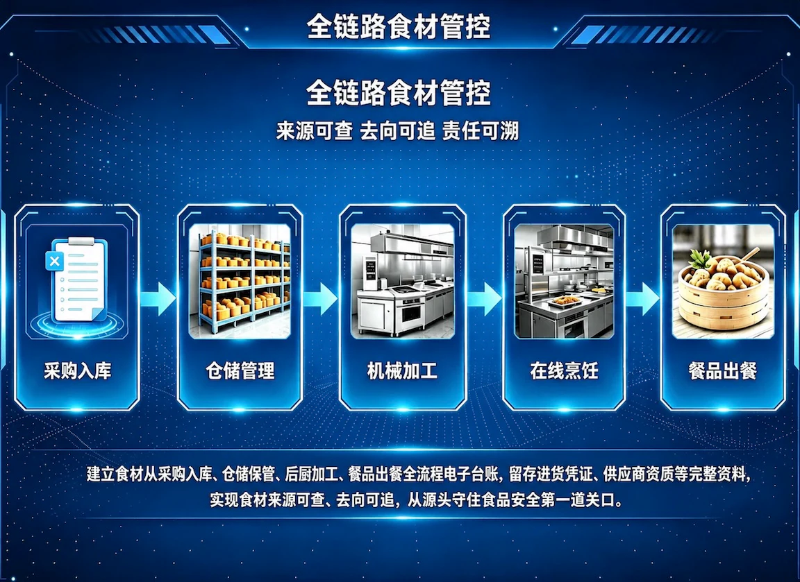全链路食材溯源管控